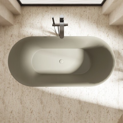 Baignoire ilot Cendré mat 170 cm