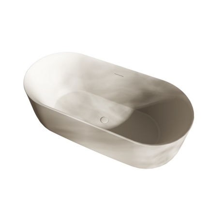 Baignoire beige Argillae mat 170 cm
