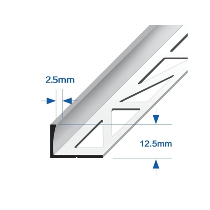 Profilé de carrelage en aluminium rose gold 10 et 12,5 mm