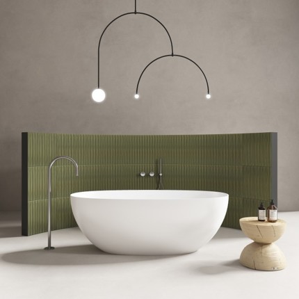 Baignoire solid surface Ice 160 cm
