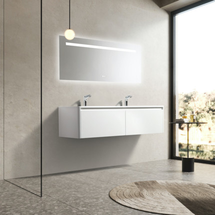 Meuble blanc mat Curvy 160 cm