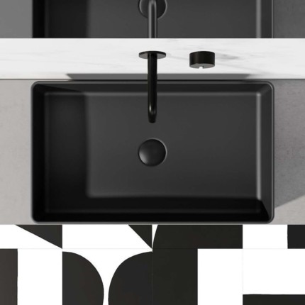 Vasque noir mat Eve 60 cm