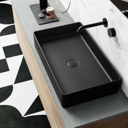 Vasque noir mat Eve 60 cm