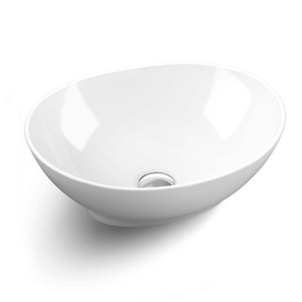 Vasque blanc brillant Ovala 40 cm 
