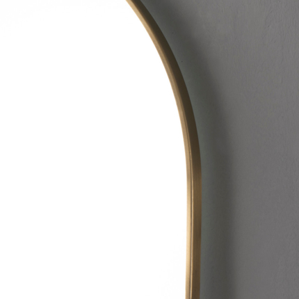 Miroir LED Falbala 60 cm or brossé et noir mat 