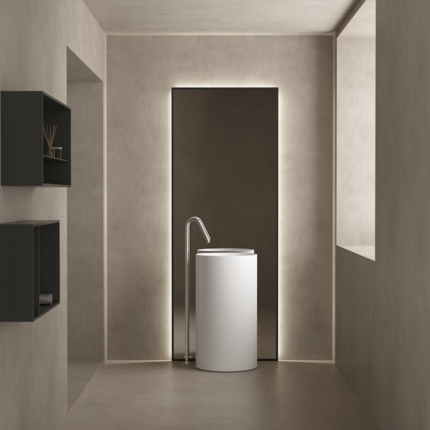 Lavabo colonne totem blanc mat Tub