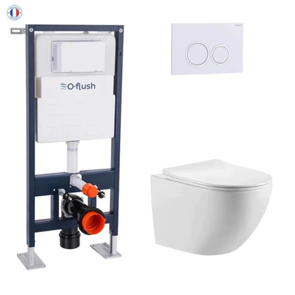 Pack WC suspendu O-Flush compact