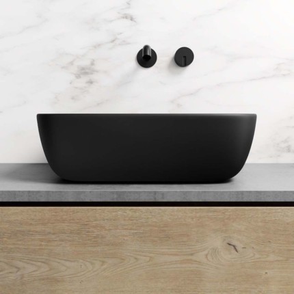 Vasque noir mat Zia 45 cm