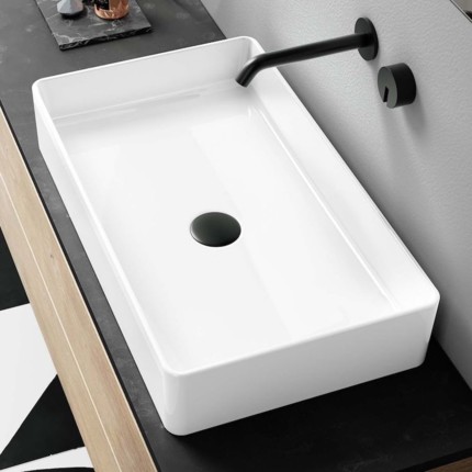 Vasque blanc brillant Eve 60 cm