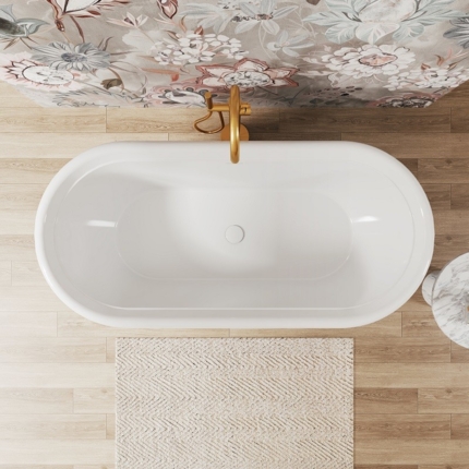 Baignoire îlot Palacio blanc brillant 170 cm