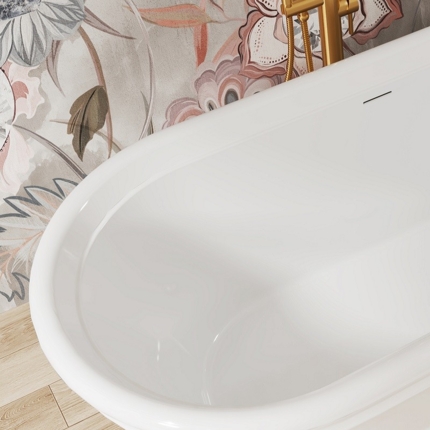 Baignoire îlot Palacio blanc brillant 170 cm