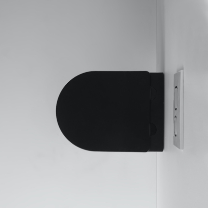 Cuvette suspendue rimless Voga noir mat