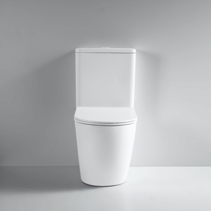 Rimless floor-standing toilet Shine matte white