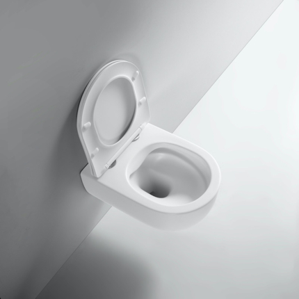 Cuvette suspendue rimless Voga blanc mat