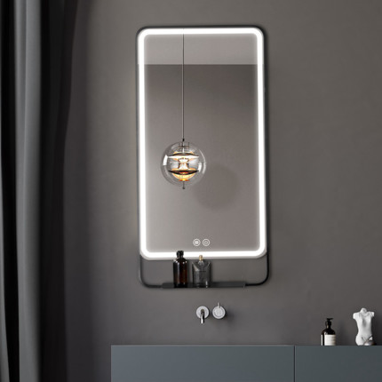 Miroir LED avec étagère Shelfie 55 cm 