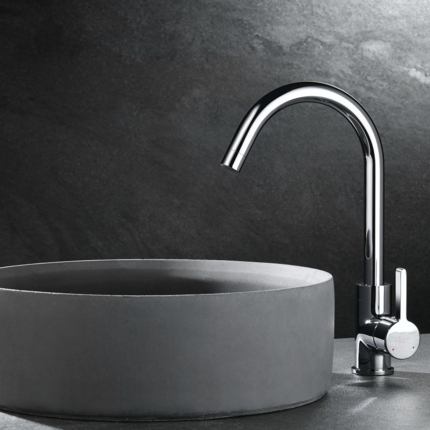 Gooseneck mixer tap Cezela