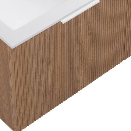 Meuble double vasque Stripes chêne 120 cm 