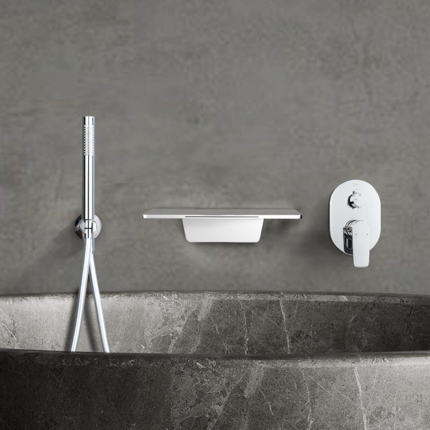 Robinet de baignoire encastrable cascade