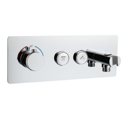 Robinet thermostatique encastré avec 2 fonctions SmartButton