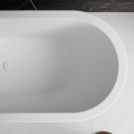 Baignoire ilot blanc mat Shell 170 cm 