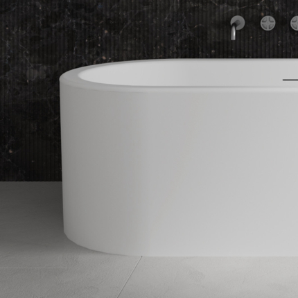 Baignoire ilot blanc mat Shell 170 cm 
