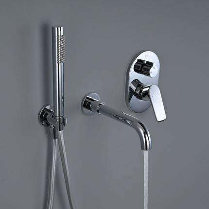 Robinet de baignoire encastrable avec bec Flat