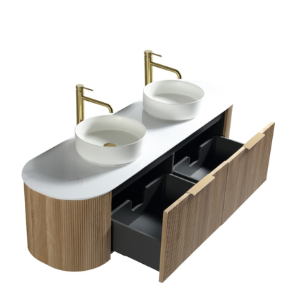 Meuble avec plan Flûte Tressé 160 cm 