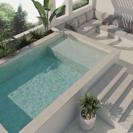 Carrelage Marble mat piscine
