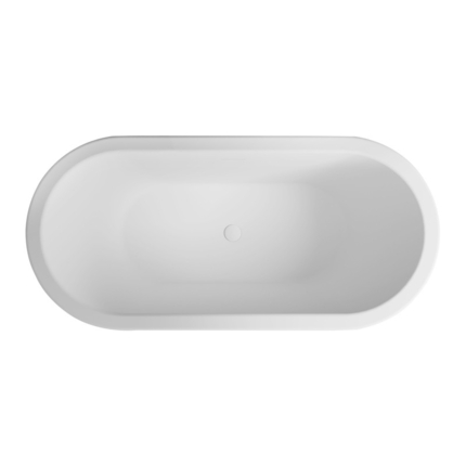 Baignoire ilot blanc mat Shell 170 cm 