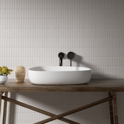 Vasque à poser blanc mat Inspire 55 cm 