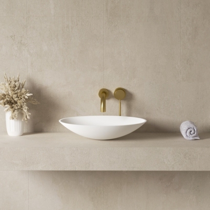 Vasque à poser solid surface Aqua 42 cm 