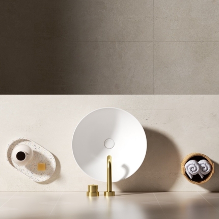 Vasque à poser Fio 41 cm blanc mat 