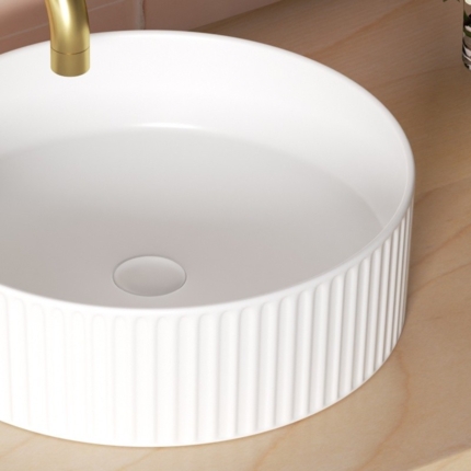 Vasque Cannela blanc mat 36 cm 