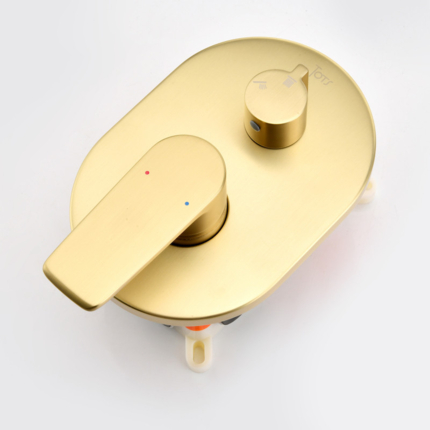 Kit de douche encastrable Flat mural rond