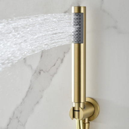 Kit de douche encastrable Flat mural rond