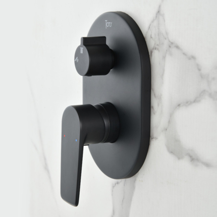 Kit de douche encastrable Flat mural rond