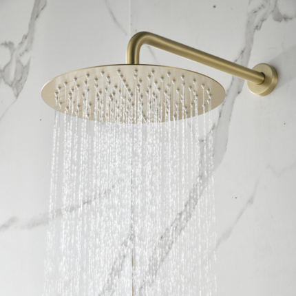 Kit de douche encastrable Flat mural rond