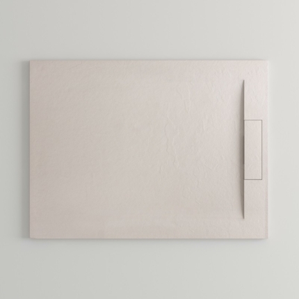 Receveur de douche Epure beige Argillae de 120 à 160 cm