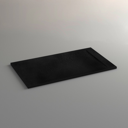 Receveur de douche Epure noir mat de 140 à 160 cm