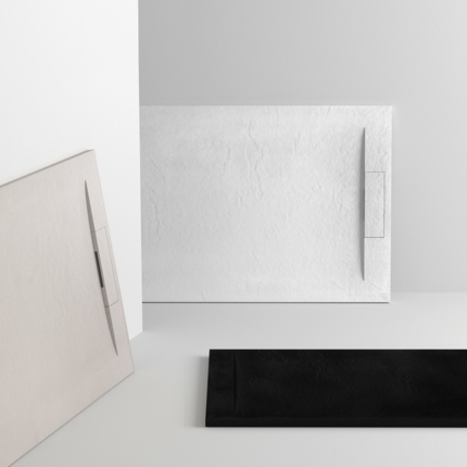 Receveur de douche Epure noir mat de 140 à 160 cm