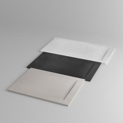 Receveur de douche Epure noir mat de 140 à 160 cm