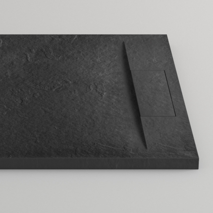 Receveur de douche Epure noir mat de 140 à 160 cm