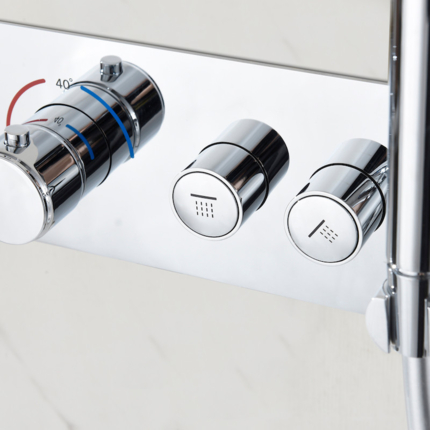 Kit de douche encastrable Smart Button rond