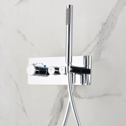 Kit de douche encastrable Smart Button rond