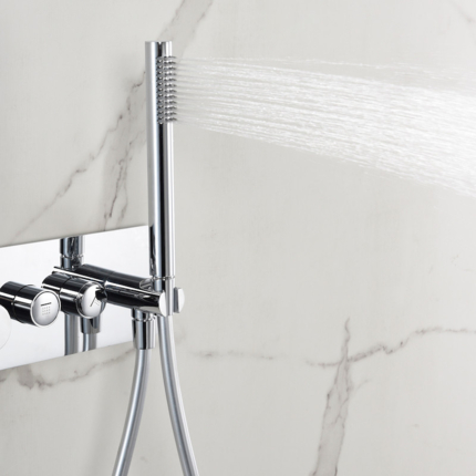 Kit de douche encastrable Smart Button rond