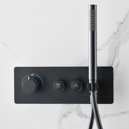 Kit de douche encastrable Smart Button rond