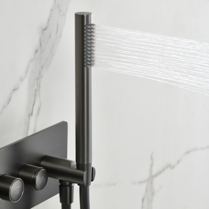 Kit de douche encastrable Smart Button rond