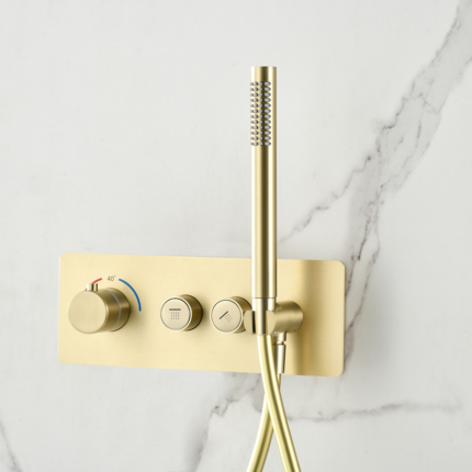 Kit de douche encastrable Smart Button rond