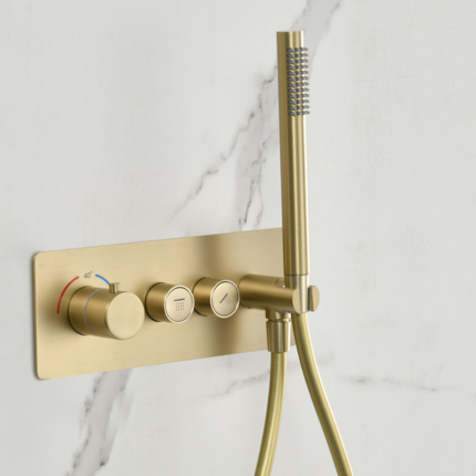 Kit de douche encastrable Smart Button rond