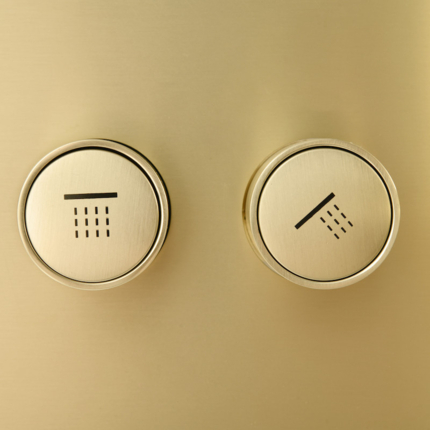 Kit de douche encastrable Smart Button rond